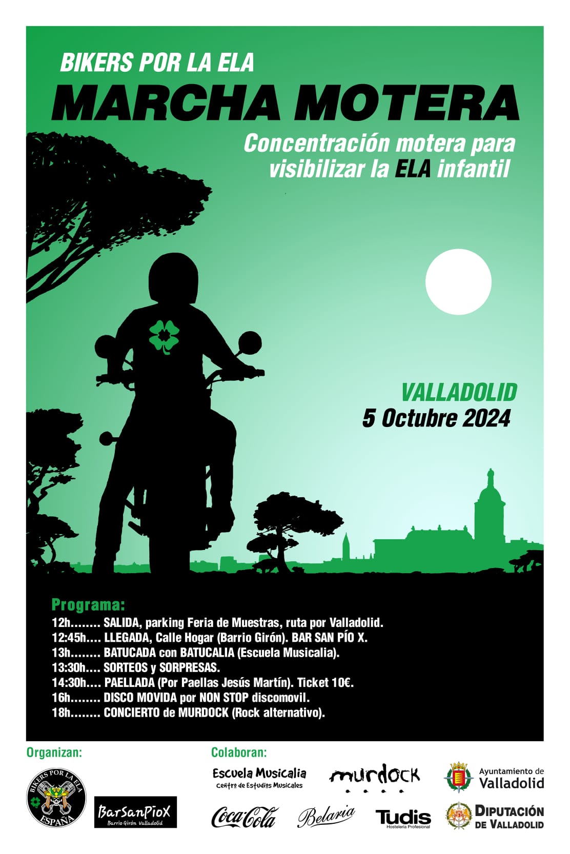 5 de octubre Marcha Motera escolta Víctor en Valladolid.
